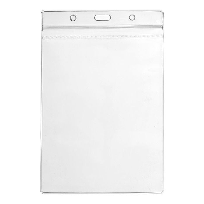 A6 Vertical Large ID Badge Card Plastic Holder Pouches 17.5 x 11.8cm