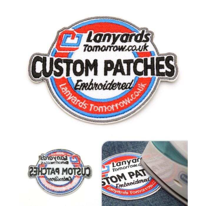 Small Iron On Embroidered Patches Custom Embroidery Fabric