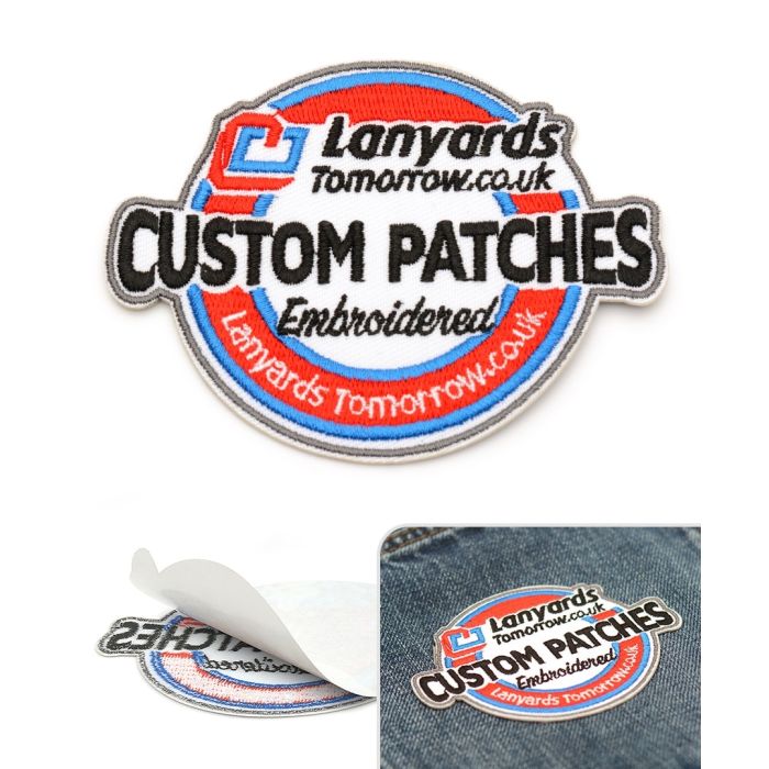 Custom Embroidered Patches Logo Stitched Badge - Stick On