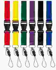 Detachable Dual Lanyards ID Metal Clasp and Loop Clip