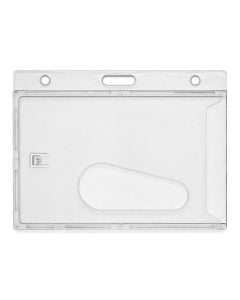 Clear Enclosed Rigid ID Card Holder