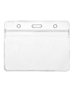 ID Badge Card Plastic Pocket Holder