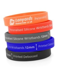 Debossed Ink Filled Silicone Wristbands Custom