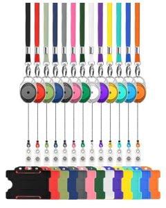 Trio Retractable Lanyards with Card Holder