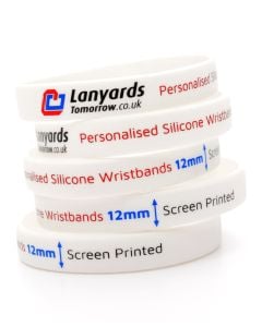 12mm Personalised Silicone Wristbands