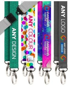 Personalised Lanyards With 2 clips
