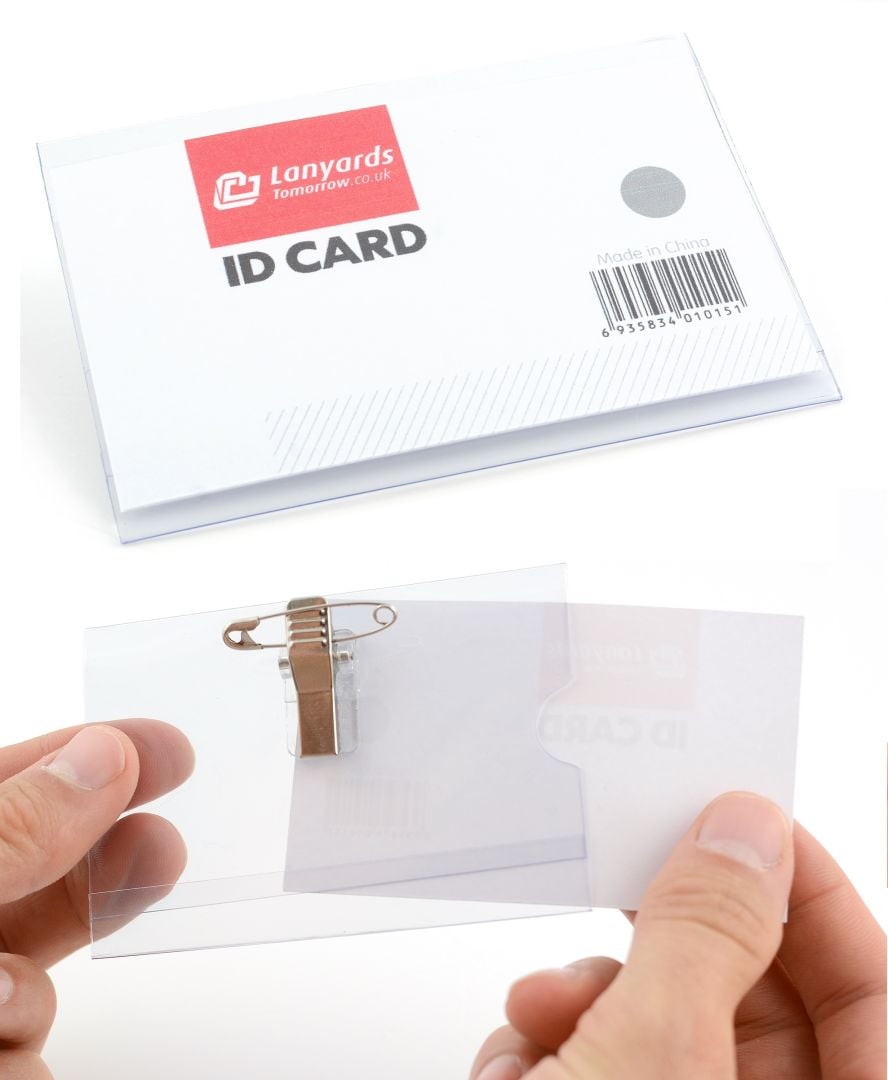 Plastic name outlet tag holders