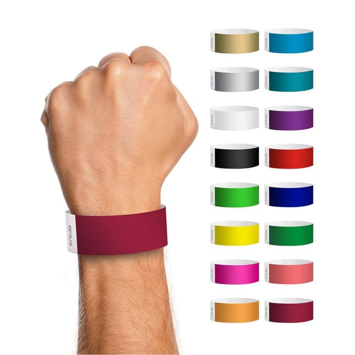 Buy Now 1000 Plain Tyvek Wristbands LanyardsTomorrow.co.uk