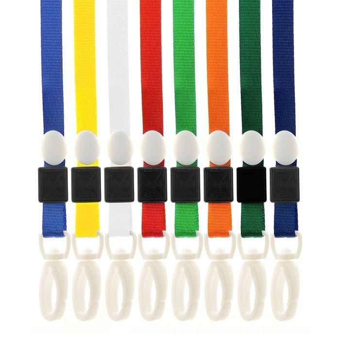Lanyard ID Badge Holder Neck Strapwith Snap Clip Lot of 10