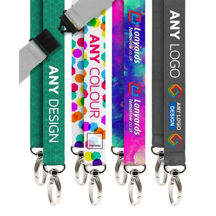 Personalised Double Clip Lanyard | Custom Lanyards With 2 Clips